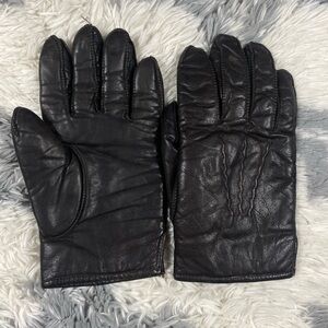 Gates Mens Leather Gloves Cotton Rayon Dark Brown Size L WPL 9093